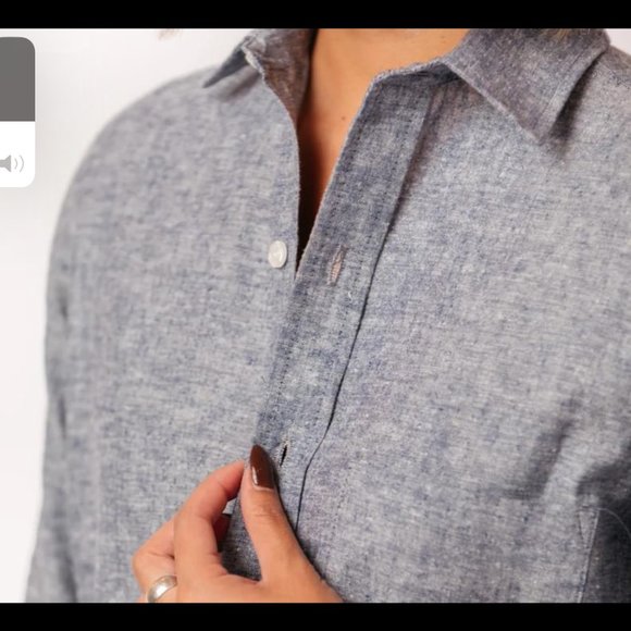 Emily Phillips Girlfriend Dress in Blue Chambray 5 - Picture 2 of 8